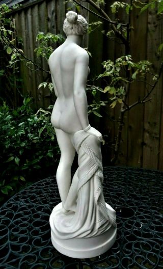 Antique 19thc R&l Large Parian Figure Of Naked Female " The Greek Slave " C1864