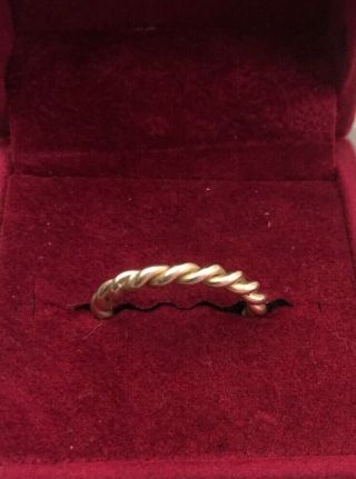 Lovely Antique 14k Yellow Gold Band Size 6 - Not Scrap Nr -