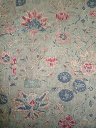 RALPH LAUREN Vintage Cotton,  Linen Floral Print Full - Queen Duvet Cover/Rare 3