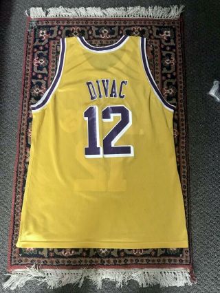 VINTAGE LAKERS GOLD JERSEY VLADE DIVAC 80s 90s SIZE 44 2