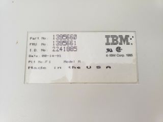 Vintage IBM 122 - Key Terminal Clicky Keyboard,  Model M 1991 1395660 7