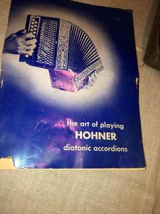 Vintage Hohner Wood Single Row Diatonic Button Squeeze Box Accordion Germany Box 11