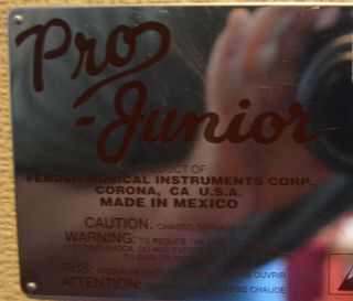 Fender PRO Junior Amp,  Blonde,  includes Celestion G10 - Vintage Speaker and Cover 11