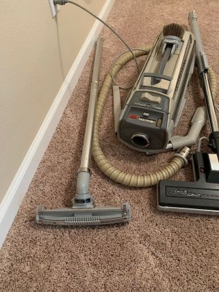 Electrolux Silverado Deluxe Canister Vacuum Cleaner Vtg