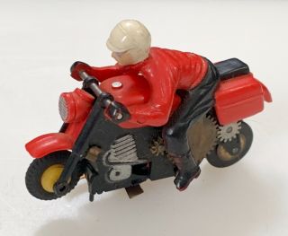 Vintage Aurora ? Ho Slot Car Racing Motorcycle Bike W Rider