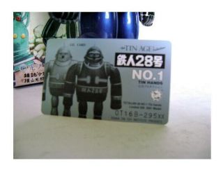 RARE T - 28 BLUE TETSUJIN WIND - UP ROBOT OSAKA/METAL HOUSE JAPAN MIB 9