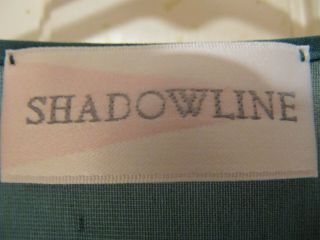 Vintage ShadowLine Emerald Green Nylon Peignoir Set w/ Robe 1X Made in USA 7