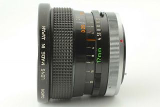 RARE [Exc,  ] Canon FD 17mm f/4 S.  S.  C SSC Wide Angle MF Lens From JAPAN 449 5