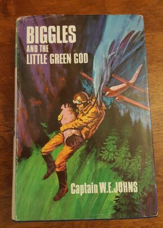 Rare Biggles And The Little Green God.  1st First Edition.  Captain W.  E.  Johns