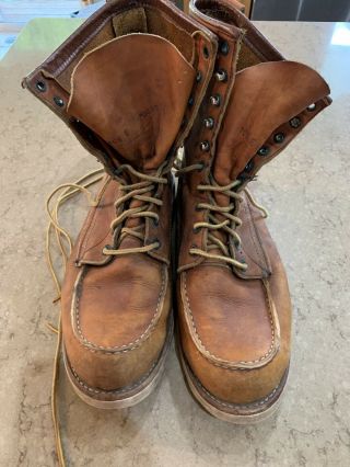 Vintage Red Wing Boots Size 10 1/2 E Stock 04181 Crepe Soles
