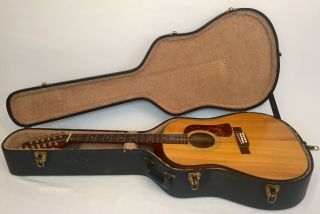 Vintage George Washburn 12 String Acoustic Guitar Band Music Wood Instrument 1