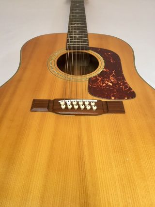 Vintage George Washburn 12 String Acoustic Guitar Band Music Wood Instrument 1 8