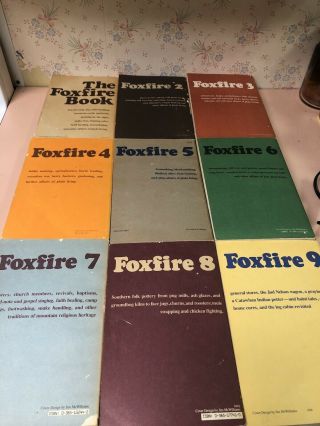 Vintage Foxfire Books Set 1 - 9 Survival Homestead Rare