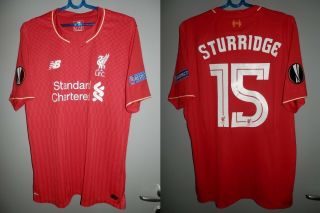 Shirt Liverpool 2015 - 2016 Sturridge Europa League Jersey Camiseta Vintage Trikot