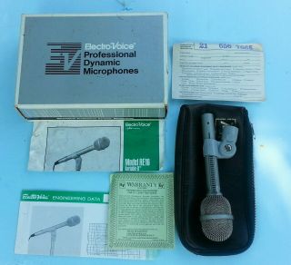 Vintage Ev Re16 Supercardioid Dynamic Microphone Electro - Voice Made In Usa