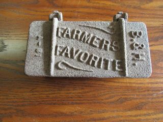 Antique Cast Iron Farmers Favorite Tractor Tool Box