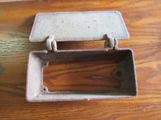 Antique Cast Iron Farmers Favorite Tractor Tool Box 2