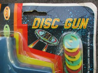 VINTAGE 1980s? RAY LINE RAYLINE STAR TREK TRACER DISC TOY SPACE GUN ON CARD 4