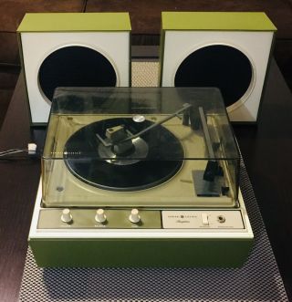 Rare Vintage Ge P352a General Electric Stereophonic Record Player / Sn:1326d