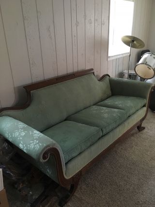 Antique Duncan Phyfe Claw Foot Sofa 2