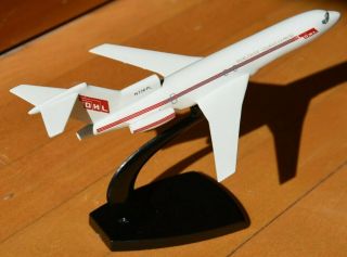 Vintage 1/200 Air Jet DHL Worldwide Boeing 727 - 100 Desktop Airplane Model 3