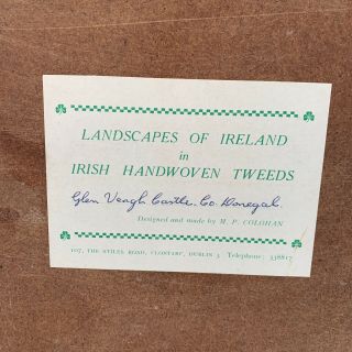Landscapes of Ireland,  in Irish Handwoven Tweeds Landscape By M.  P.  Colohan Vtg 3