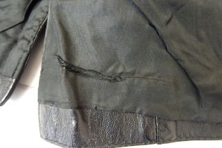 Men ' s Vintage 70 ' s Black Leather Safari Blazer Jacket Size 38R CC9505 8