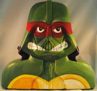 Vintage Star Wars Darth Vader Case Custom Painted Teenage Mutant Ninja Turtles