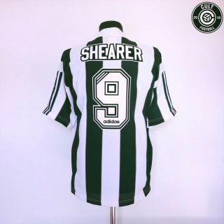 Shearer 9 Newcastle United Vintage Adidas Home Football Shirt 1996/97 (l)