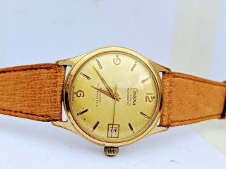 Gents Rare Vintage Optima 30 Jewel Automatic Gold Plated Cal4002 Watch -