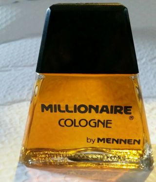 Vintage Millionaire Cologne Splash By Mennen Full Bottle 3.  5 Fl Oz