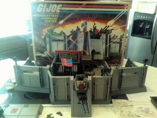 Vintage 1983 G.  I.  Joe Headquarters Command Center W/ Box 100 Complete