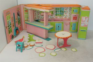 Vintage 1964 Mattel Barbie ' s Dream Kitchen Dinette 3