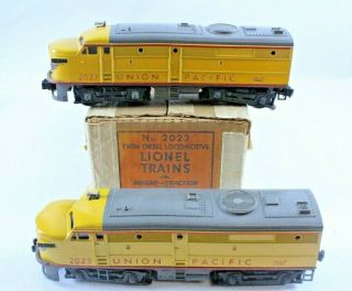 Vintage Lionel O Gauge No 2023 Union Pacific Alco Aa Diesel Engine W/ Master Box