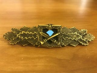 Antique Military Badge Bronze Air Pilot Officer Uniform Back Marked Wwi Wwii
