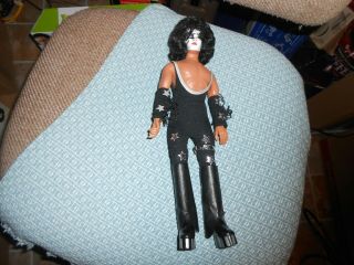Vintage 1977 Mego Kiss Muscular Paul Stanley Doll In Good