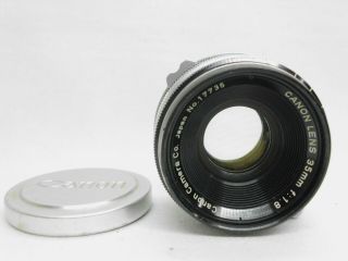 [ Rare EXC,  ] Canon 35mm f/1.  8 Leica Screw Mount LTM L39 MF Lens from JAPAN 5