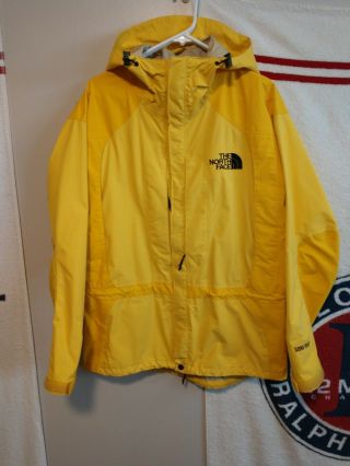 Vintage The North Face Gore - Tex Parka Jacket Black Yellow Men 