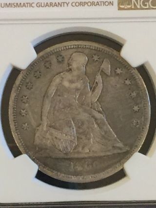 1860 O Seated Liberty Silver Dollar - Ngc Vf Details - Rare Early Type Coin