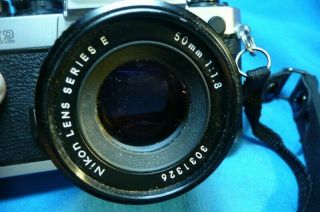 Vintage Nikon FM2 Film Camera with Nikon Lens Series E 50mm 1:1.  8 3