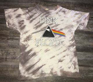 Vintage 80’s Pink Floyd Tie Dye T - Shirt Sz Medium Screen Stars