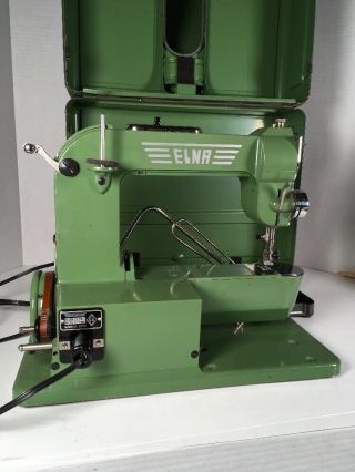 Vintage Elna Model Grass Hopper 1 Portable Sewing Machine Complete