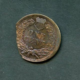 Choice Bu Rare 1906 Cent Planchet & Striking Error Broadstruck W/ Ragged Clip
