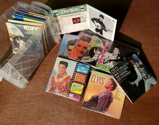 Elvis Presley 1981 Chu Bops Set Of 14 Mini Record Gum Albums Vintage