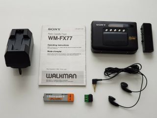 Vintage Sony Walkman Personal Radio Cassette Player Wm - Fx77