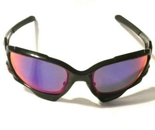 Rare Oakley Jawbone Sunglasses | Black Frames With Red Iridium Polarized Lenses