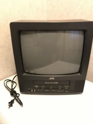 Jvc Model Tv - 13140 Tv Vcr Vhs Combo Vintage 13 " Crt Tv Gaming Television