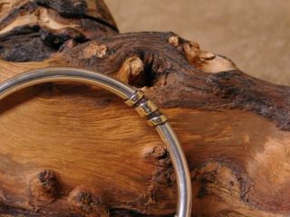 Vintage Sterling Silver and 14k Yellow Gold Bangles 2