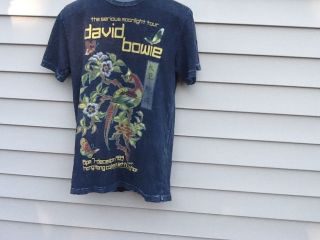 Vintage 1982 David Bowie Serious Moonlight Tour T Shirt - Hong Kong Coliseum Sz M