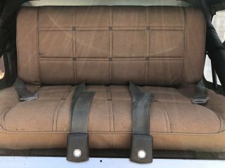 Rare 1979 Jeep Cj Levi Rear Seat (fabric Only)